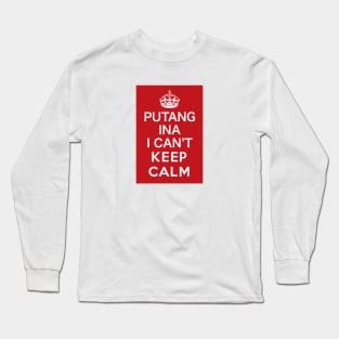 Filipino KCCO can't keep calm - Funny Pinoy Design Long Sleeve T-Shirt